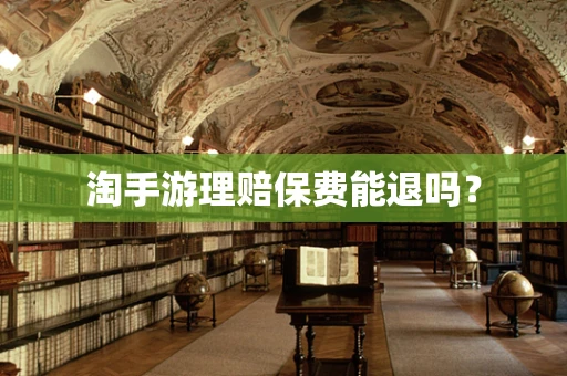 淘手游理赔保费能退吗？
