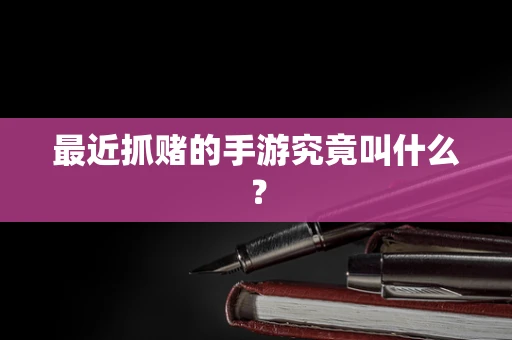 最近抓赌的手游究竟叫什么？