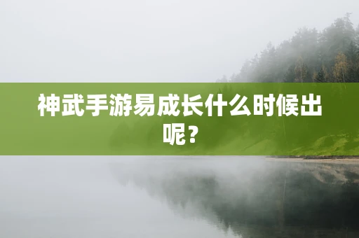 神武手游易成长什么时候出呢？