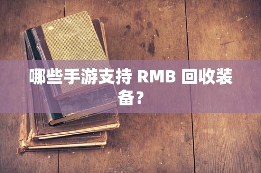 哪些手游支持 RMB 回收装备？