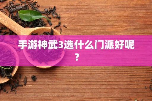 手游神武3选什么门派好呢？