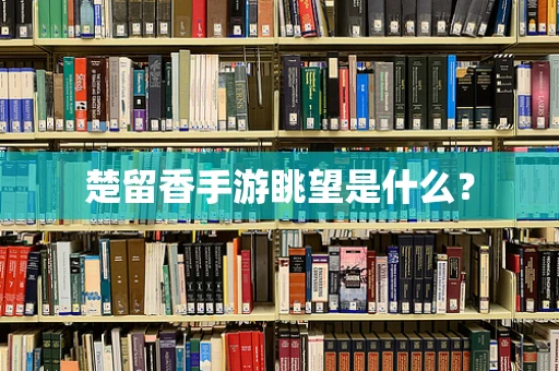 楚留香手游眺望是什么？