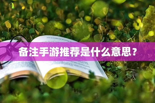 备注手游推荐是什么意思？